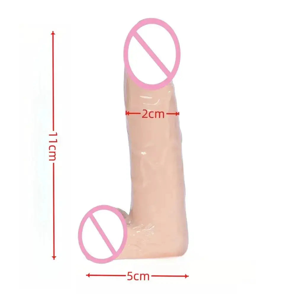 11cm Mini Dildo Silicone Small Penis Realistic Dong with Suction Cup Waterproof G-Spot Massager Sex Toy Women Couples Adult Play by Dropshipman