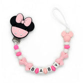 2026 Custom Name Baby Pacifier Clips Chain Silicone Beads Teether Toys Dummy Holder Russian English Name Pacifier Chain Newborn SHOPEZRA L.L.C.