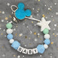 2026 Custom Name Baby Pacifier Clips Chain Silicone Beads Teether Toys Dummy Holder Russian English Name Pacifier Chain Newborn SHOPEZRA L.L.C.