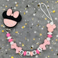 2026 Custom Name Baby Pacifier Clips Chain Silicone Beads Teether Toys Dummy Holder Russian English Name Pacifier Chain Newborn SHOPEZRA L.L.C.