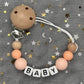 2026 Custom Name Baby Pacifier Clips Chain Silicone Beads Teether Toys Dummy Holder Russian English Name Pacifier Chain Newborn SHOPEZRA L.L.C.