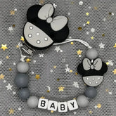 2026 Custom Name Baby Pacifier Clips Chain Silicone Beads Teether Toys Dummy Holder Russian English Name Pacifier Chain Newborn SHOPEZRA L.L.C.