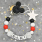 2026 Custom Name Baby Pacifier Clips Chain Silicone Beads Teether Toys Dummy Holder Russian English Name Pacifier Chain Newborn SHOPEZRA L.L.C.