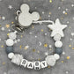 2026 Custom Name Baby Pacifier Clips Chain Silicone Beads Teether Toys Dummy Holder Russian English Name Pacifier Chain Newborn SHOPEZRA L.L.C.