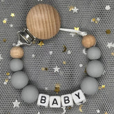 2026 Custom Name Baby Pacifier Clips Chain Silicone Beads Teether Toys Dummy Holder Russian English Name Pacifier Chain Newborn SHOPEZRA L.L.C.
