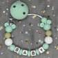2026 Custom Name Baby Pacifier Clips Chain Silicone Beads Teether Toys Dummy Holder Russian English Name Pacifier Chain Newborn SHOPEZRA L.L.C.