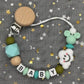 2026 Custom Name Baby Pacifier Clips Chain Silicone Beads Teether Toys Dummy Holder Russian English Name Pacifier Chain Newborn SHOPEZRA L.L.C.
