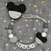 2026 Custom Name Baby Pacifier Clips Chain Silicone Beads Teether Toys Dummy Holder Russian English Name Pacifier Chain Newborn SHOPEZRA L.L.C.