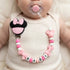 2026 Custom Name Baby Pacifier Clips Chain Silicone Beads Teether Toys Dummy Holder Russian English Name Pacifier Chain Newborn by Dropshipman