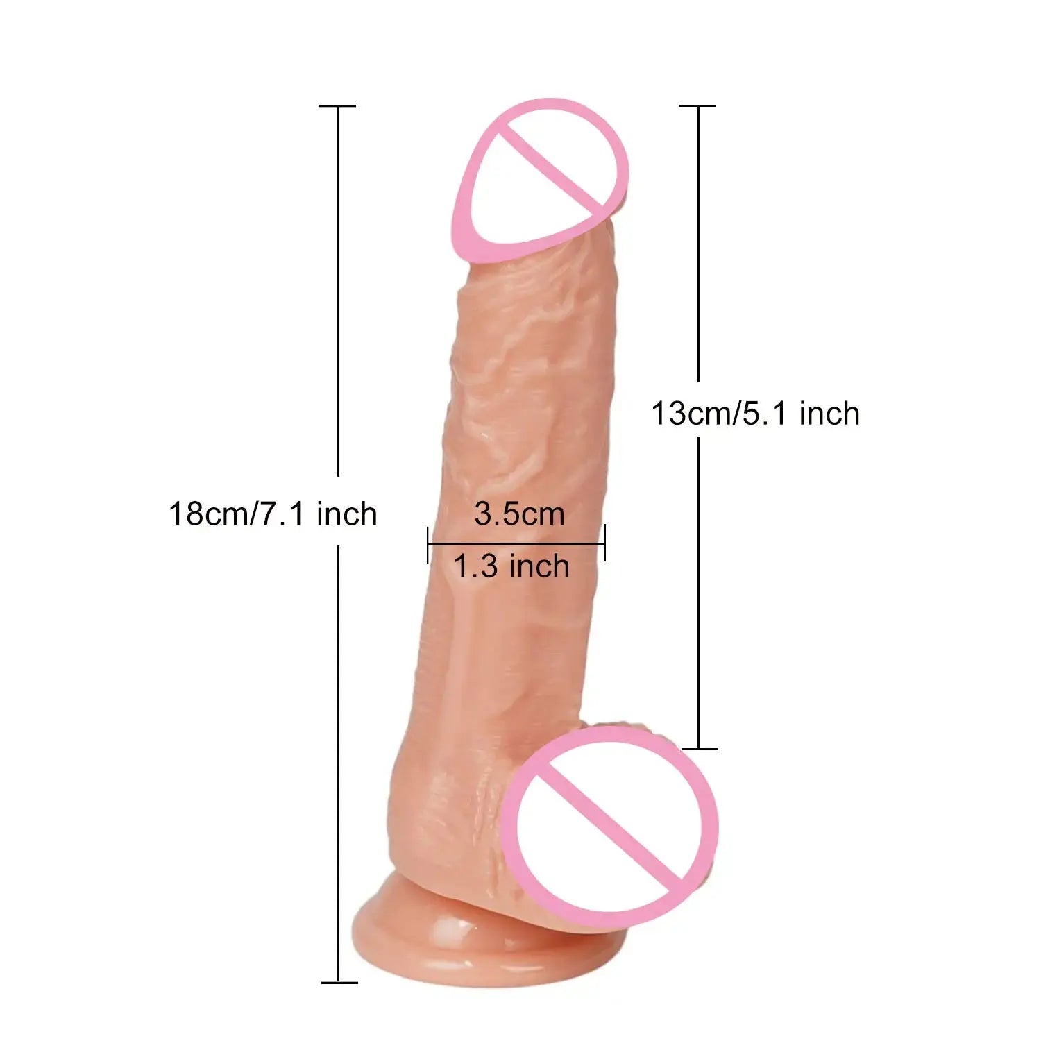Realistic sex toy for women featuring lifelike penis shape, skin-like texture, foreskin, and anal penetration capabilities by SHOPEZRA L.L.C.