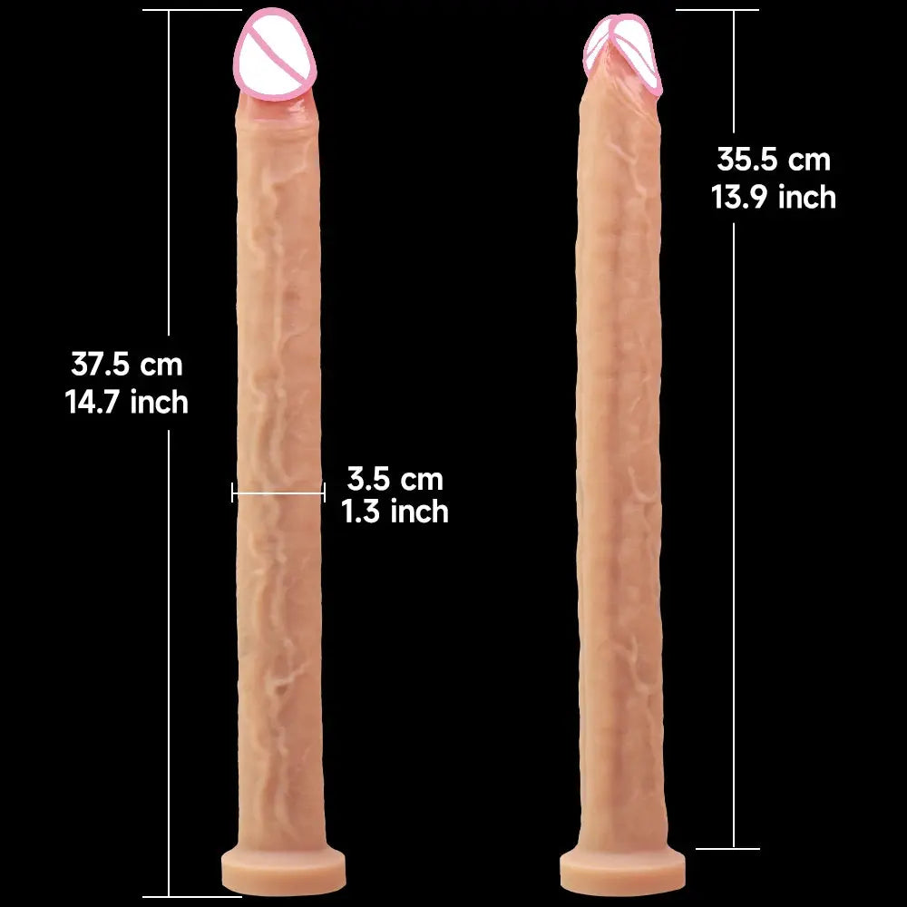 Flexible dual-ended dildo for women by SHOPEZRA L.L.C., realistic, waterproof adult toy for vaginal and anal stimulation.