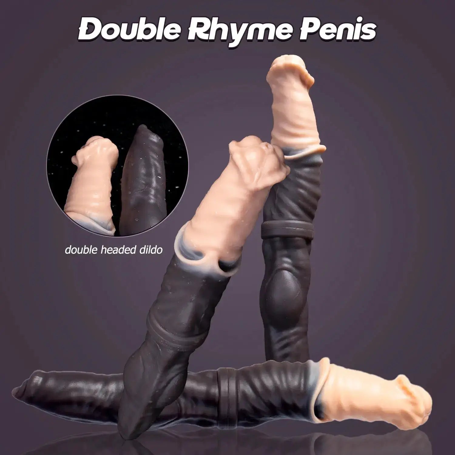 Oieffur Double Dildo Horse Penis and Dog Cock Realistic Dildos Woman Men Sex Toys for Adults Toys for Adults Double Penetration by Dropshipman