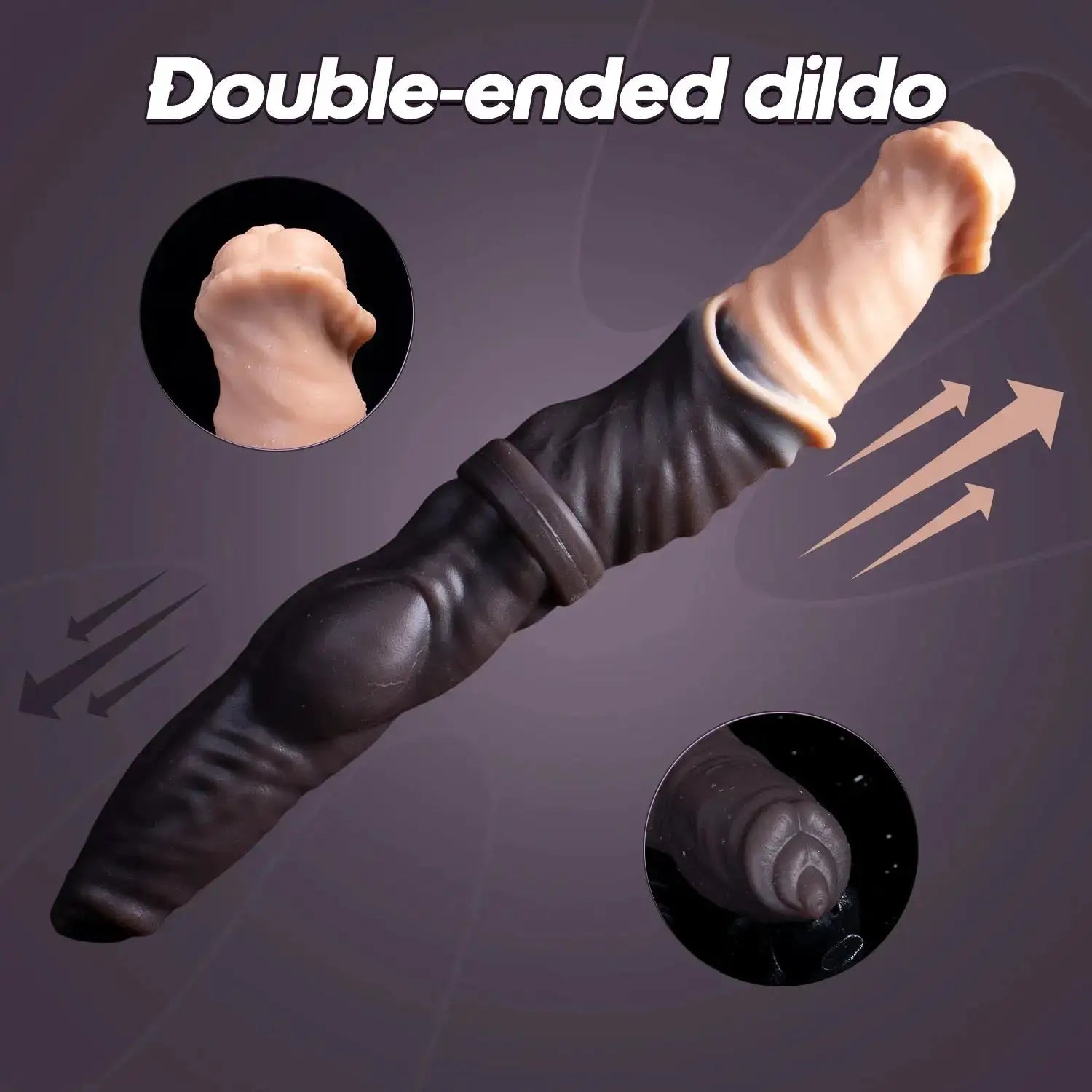 Oieffur Double Dildo Horse Penis and Dog Cock Realistic Dildos Woman Men Sex Toys for Adults Toys for Adults Double Penetration by Dropshipman