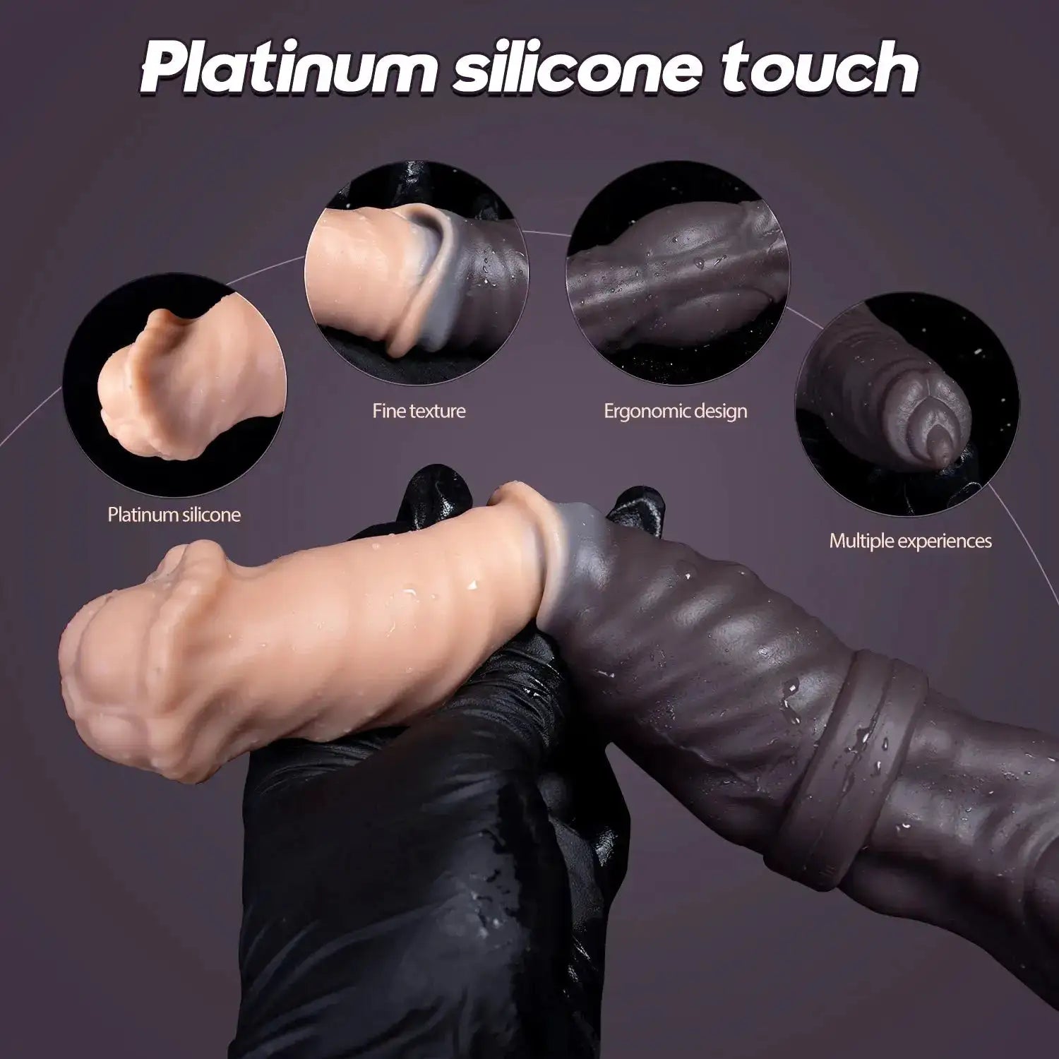 Oieffur Double Dildo Horse Penis and Dog Cock Realistic Dildos Woman Men Sex Toys for Adults Toys for Adults Double Penetration by Dropshipman