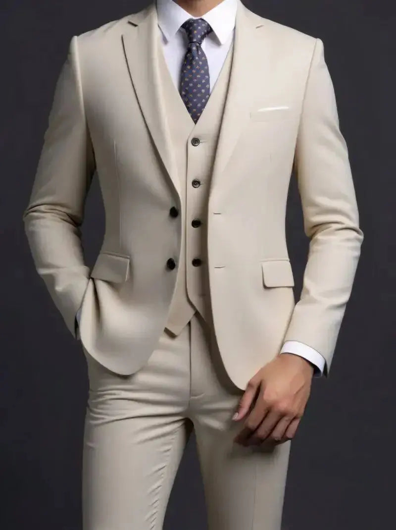 Suit (Blazer+ Vest + Trousers) Men&