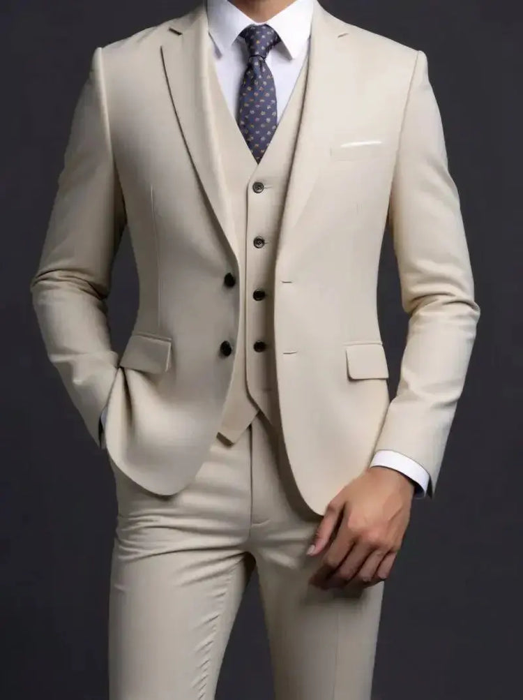 Suit (Blazer+ Vest + Trousers) Men&