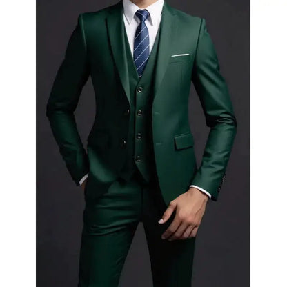 Suit (Blazer+ Vest + Trousers) Men&