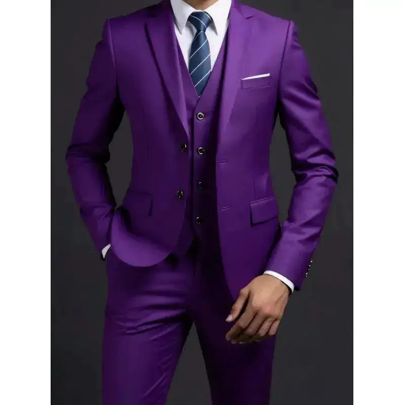 Suit (Blazer+ Vest + Trousers) Men&