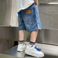 New Boys Summer Fashion Denim Shorts Kids Casual Loose Thin Knee-Length Trousers 3-12 Years Teenager Outdoor Five-point Pants SHOPEZRA L.L.C.