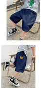 New Boys Summer Fashion Denim Shorts Kids Casual Loose Thin Knee-Length Trousers 3-12 Years Teenager Outdoor Five-point Pants SHOPEZRA L.L.C.