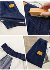 New Boys Summer Fashion Denim Shorts Kids Casual Loose Thin Knee-Length Trousers 3-12 Years Teenager Outdoor Five-point Pants SHOPEZRA L.L.C.