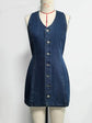 Denim Dress Women Mid Length Dresses Vest Vestidos Y2k Streetwear Elegant Splice Party Night Work V Neck Sleeveless Tight Waist SHOPEZRA L.L.C.