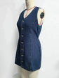Denim Dress Women Mid Length Dresses Vest Vestidos Y2k Streetwear Elegant Splice Party Night Work V Neck Sleeveless Tight Waist SHOPEZRA L.L.C.