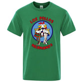 LOS POLLOS Hermanos Funny Printed T-Shirt Men Fashion Casual Short Sleeves Summer Cotton Breathable Tshirt Chicken Brothers Tee SHOPEZRA L.L.C.