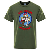 LOS POLLOS Hermanos Funny Printed T-Shirt Men Fashion Casual Short Sleeves Summer Cotton Breathable Tshirt Chicken Brothers Tee SHOPEZRA L.L.C.