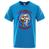 LOS POLLOS Hermanos Funny Printed T-Shirt Men Fashion Casual Short Sleeves Summer Cotton Breathable Tshirt Chicken Brothers Tee SHOPEZRA L.L.C.