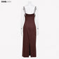 High Quality 2026 Summer New Women Fashion Linen Strap Midi Holiday Dress Casual Solid Zipper Slim Elegance Party Dresses Ladies SHOPEZRA L.L.C.