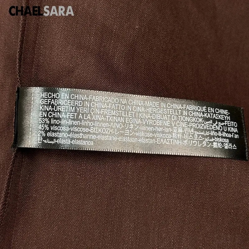 High Quality 2026 Summer New Women Fashion Linen Strap Midi Holiday Dress Casual Solid Zipper Slim Elegance Party Dresses Ladies SHOPEZRA L.L.C.
