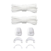 1Pair Without Ties Quick Lace Kit Round Tennis Creative No Tie Shoelaces Running Sneakers Shoelaces for Salomon Shoe Accessories SHOPEZRA L.L.C.