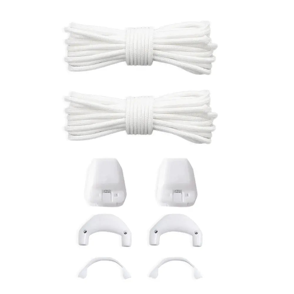 Pair of dark grey quick lace kit round no-tie shoelaces for Salomon running sneakers, featuring a creative no-tie design.