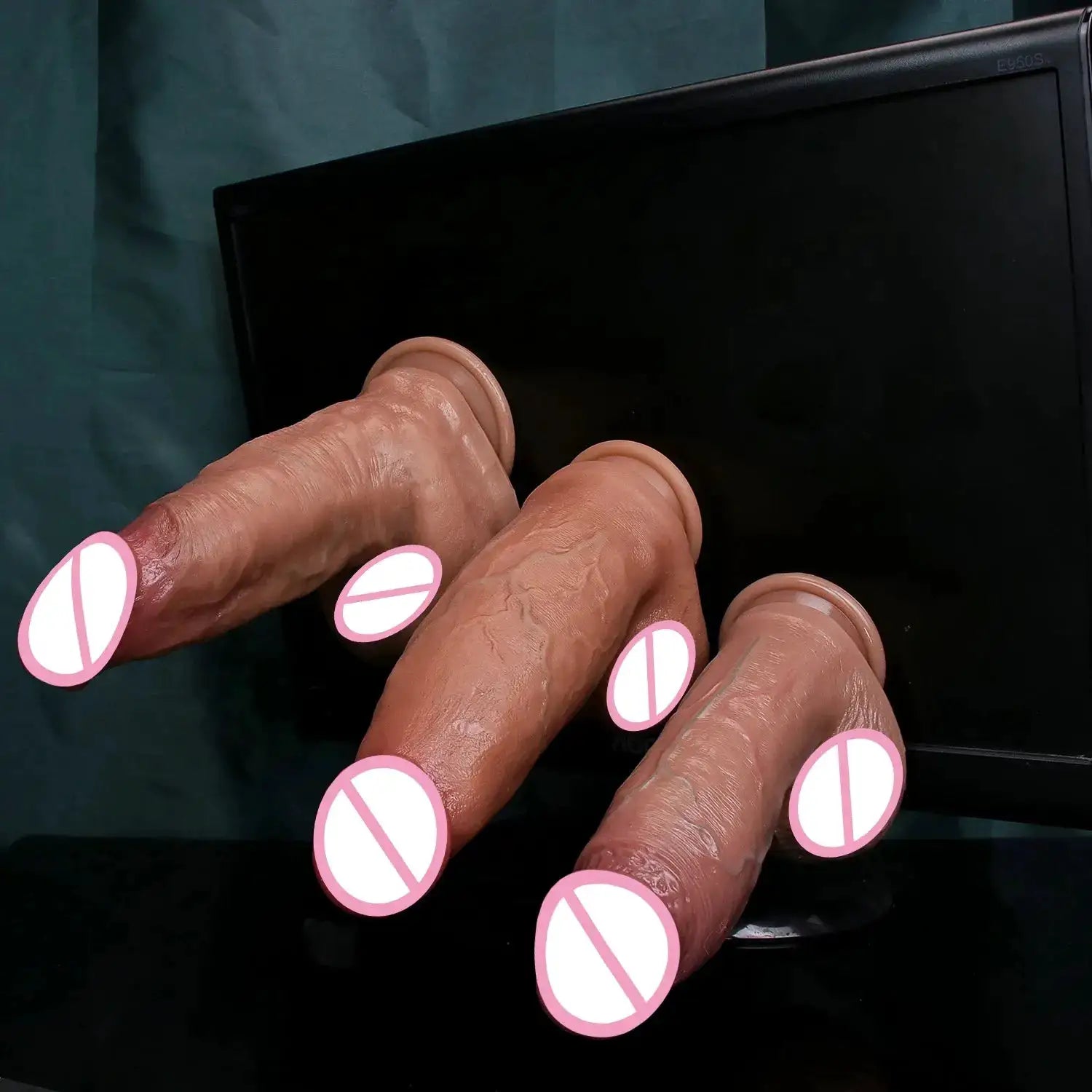 Super Realistic Soft Thick Dildo Double Silicone Big Penis Masturbators Cock Gay Anal Sex Toys for Man Woman Suction Cup Dick by Dropshipman