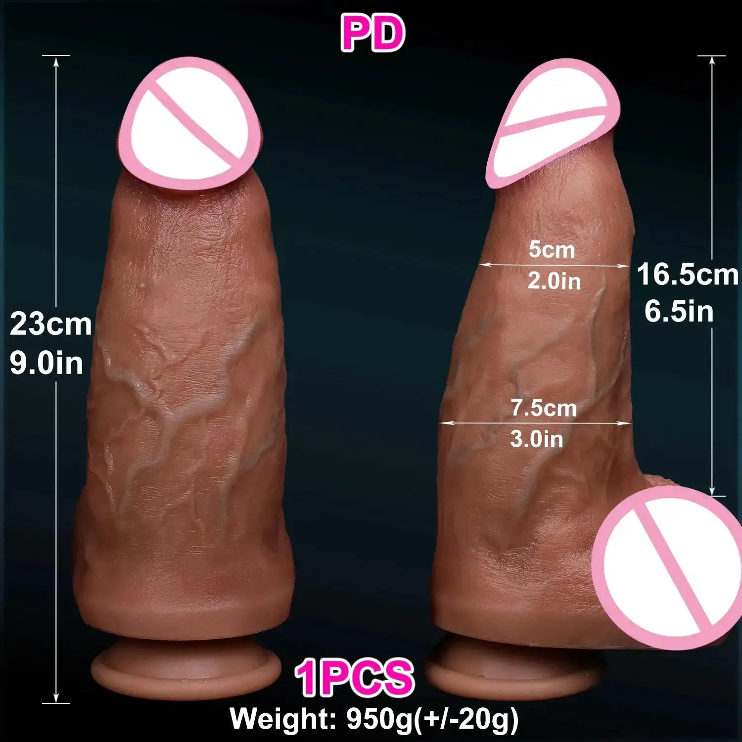 Super Realistic Soft Thick Dildo Double Silicone Big Penis Masturbators Cock Gay Anal Sex Toys for Man Woman Suction Cup Dick by Dropshipman