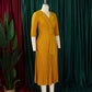 Elegant Office Ladies Dresses 2024 Autumn Fall Notched Collar Half Sleeve Belt Waisted Mid Calf Female Birthday Party Dress Midi SHOPEZRA L.L.C.