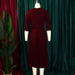 Elegant Office Ladies Dresses 2024 Autumn Fall Notched Collar Half Sleeve Belt Waisted Mid Calf Female Birthday Party Dress Midi SHOPEZRA L.L.C.