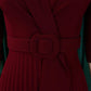 Elegant Office Ladies Dresses 2024 Autumn Fall Notched Collar Half Sleeve Belt Waisted Mid Calf Female Birthday Party Dress Midi SHOPEZRA L.L.C.