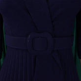 Elegant Office Ladies Dresses 2024 Autumn Fall Notched Collar Half Sleeve Belt Waisted Mid Calf Female Birthday Party Dress Midi SHOPEZRA L.L.C.