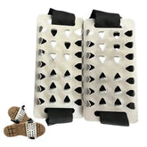 1 Pair Adjustable Stainless Steel Snow Claw Ice Grippers With System - Heavy-Duty Winter Climbing, Walking, Driving Grips Tool SHOPEZRA L.L.C.