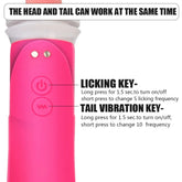 SHOPEZRA L.L.C. dual-head vibrator for women, with clitoral, G-spot, and breast massage features, includes tongue licking pump.