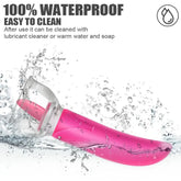 SHOPEZRA L.L.C. dildo vibrator with dual heads, G-spot and clitoral stimulation, suitable for vaginal and breast massage, tongue licking.