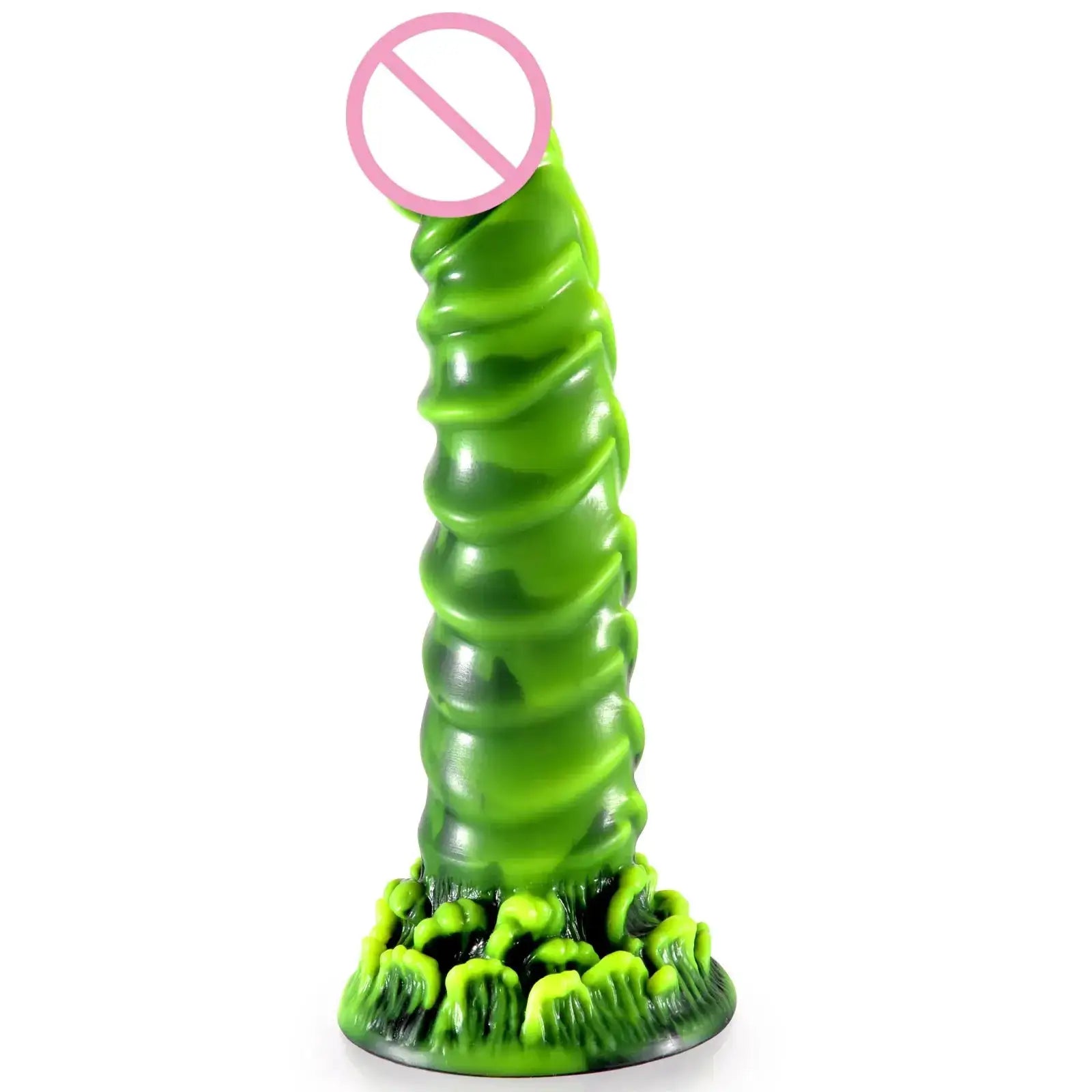 Realistic Dildo for Women Silicone Green Dildo with Strong Suction Cup Hands-Free Play for Adult Sex Toy Shop Masturbator G Spot by Dropshipman