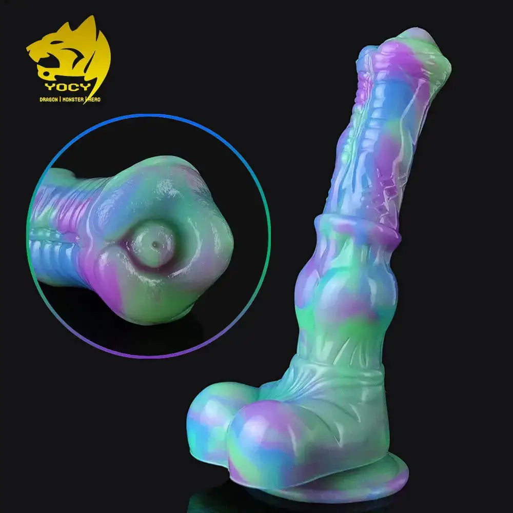YOCY Colorful Dildo 9.8 inch Lifelike Animal Horse Dildo Sex Tos With Suction Cup For Women Men Forplay Strapon Huge Anal Toy by Dropshipman