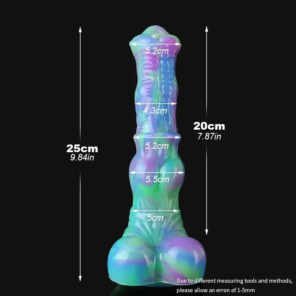 YOCY Colorful Dildo 9.8 inch Lifelike Animal Horse Dildo Sex Tos With Suction Cup For Women Men Forplay Strapon Huge Anal Toy by Dropshipman