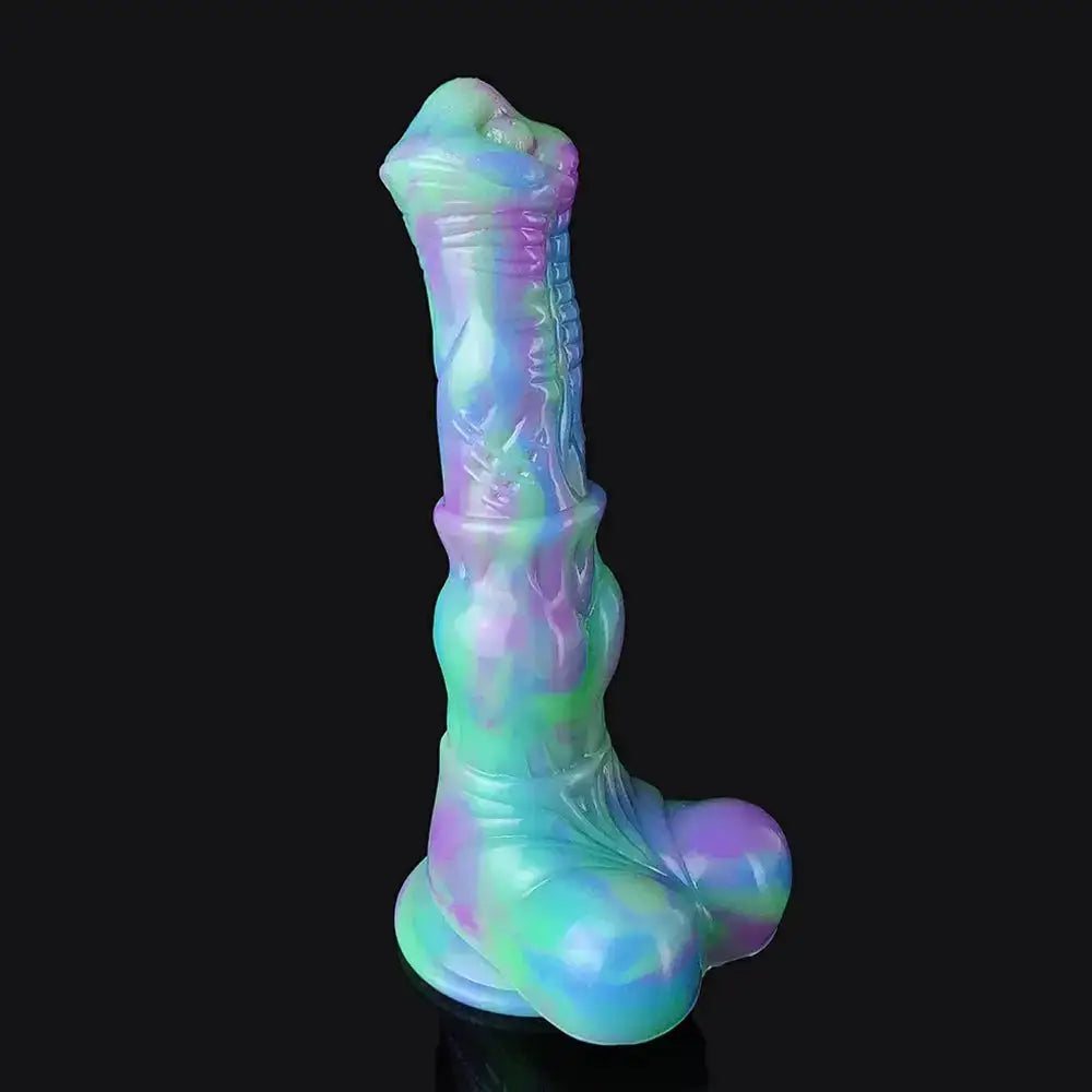 YOCY Colorful Dildo 9.8 inch Lifelike Animal Horse Dildo Sex Tos With Suction Cup For Women Men Forplay Strapon Huge Anal Toy by Dropshipman