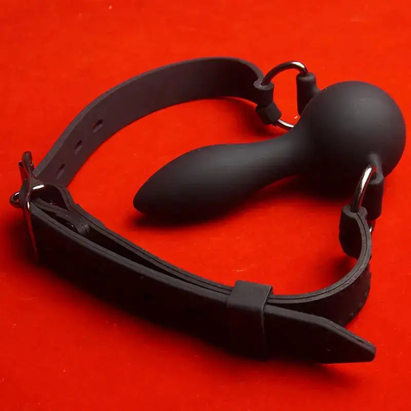 Medical Silicone Dildo Reversible Mouth Gag,BDSM Slave Penis Gags Ball Deep Throat,Bondage Restraints,Sex Toys for Couples Games by Dropshipman
