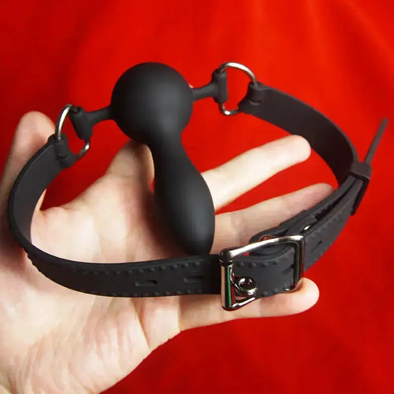 Medical Silicone Dildo Reversible Mouth Gag,BDSM Slave Penis Gags Ball Deep Throat,Bondage Restraints,Sex Toys for Couples Games by Dropshipman