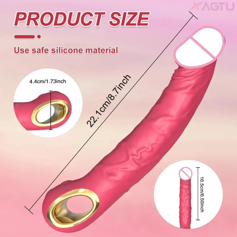 SHOPEZRA L.L.C. dildo vibrator for women with G-spot penetration, clitoral stimulation, and vibrating massager for adult pleasure.